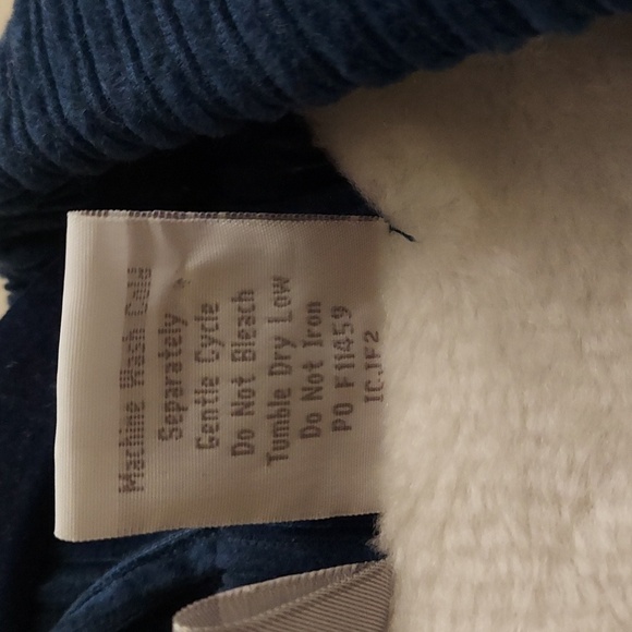 BLAIR Teal Blue Button Down Faux Fur Lined Corduroy Jacket - Picture 10 of 16